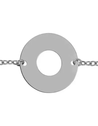 Bracelet Femme Rond Ajouré Personnalisable sur Chaîne