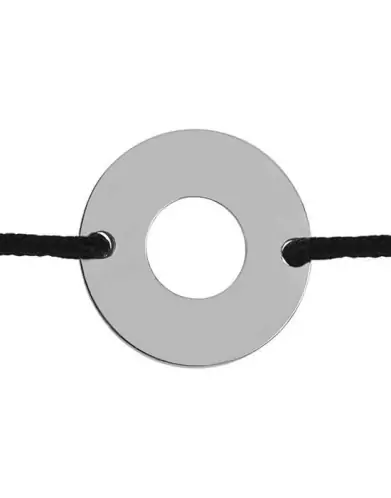Bracelet Rond Ajouré Rond Personnalisable sur Cordon