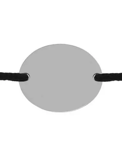 Bracelet Ovale en Or Personnalisable sur Cordon