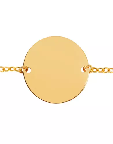 Bracelet Femme Rond en Or Personnalisable sur Chaîne