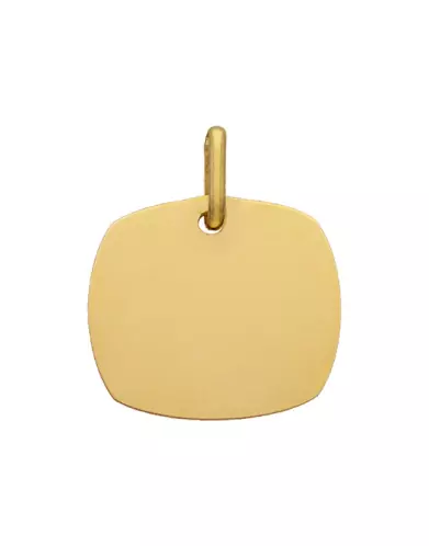 Médaille Carrée en Or à Personnaliser Taille S