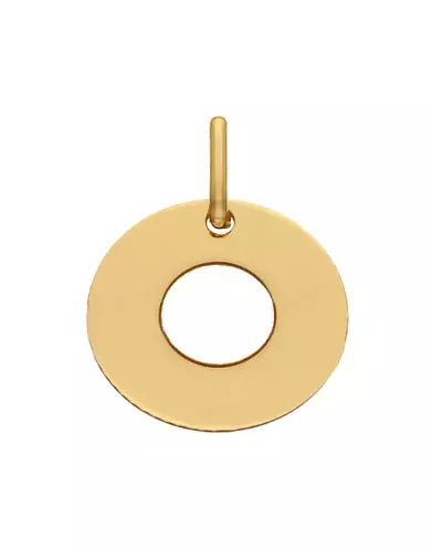 Médaille Ronde Ajourée Rond en Or Personnalisable Taille M
