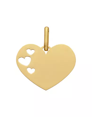 Médaille Cœur Ajourée Cœurs en Or Personnalisable Taille S