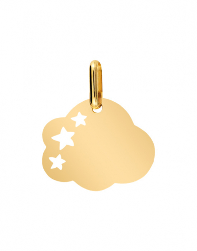 Médaille Nuage Ajourée Étoiles à personnaliser Taille M