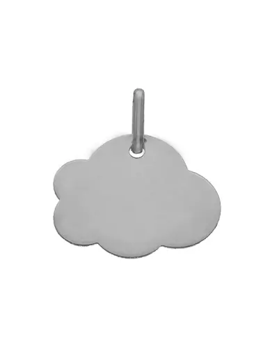 Médaille Nuage en Or à Personnaliser Taille S