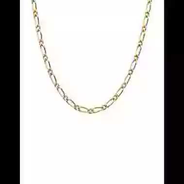 Chaîne Maille Alternée 1/1 60 cm en Or image cachée