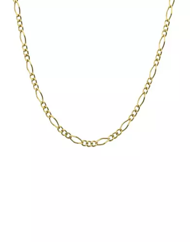 Chaîne Maille Figaro Alternée 3/1 65 cm en Or
