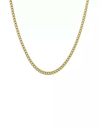 Chaîne Maille Gourmette en Or Jaune 18K 45 cm