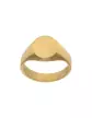 Chevalière Ovale Blason Femme en Or 18K à Personnaliser Base Large