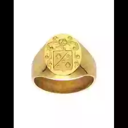 Chevali&egrave;re Blason Or Homme Ecusson image cachée