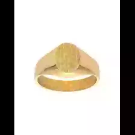 Chevali&egrave;re Ovale Blason Femme en Or 18K Massif &agrave; Personnaliser image cachée