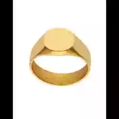 Chevalière Femme Ronde en Or à Graver image cachée
