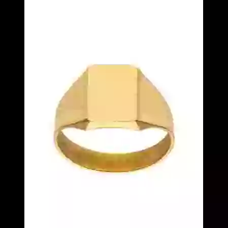 Chevali&egrave;re Homme Rectangle en Or &agrave; Graver image cachée