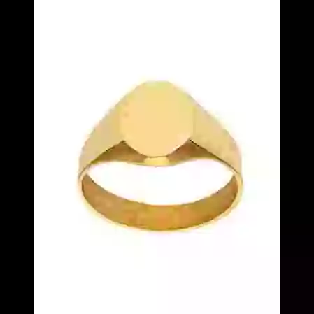 Chevali&egrave;re Femme Ovale en Or &agrave; Graver image cachée