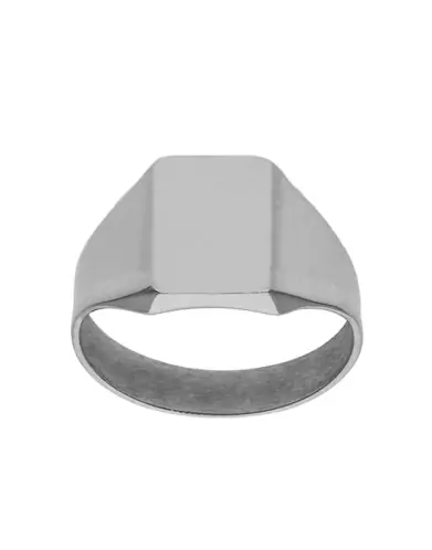 Chevalière Homme Rectangle en Or à Graver