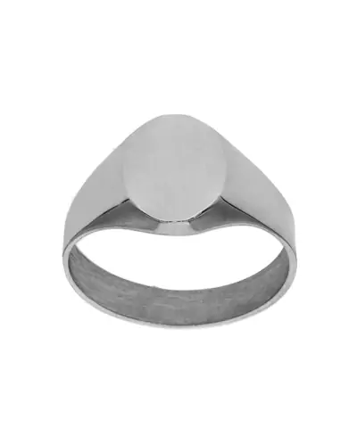 Chevalière Femme Ovale en Or à Graver