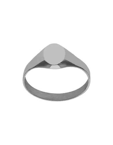 Chevalière Enfant Rond à Graver en Or
