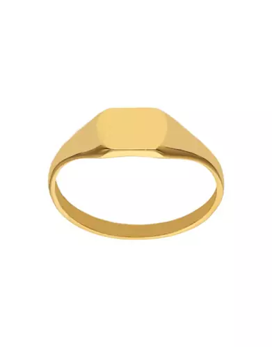 Chevalière Enfant Tonneau à Graver en Or