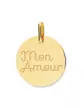Médaille Amour en Or Personnalisable