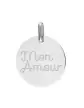 Médaille Amour en Or Personnalisable
