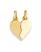 Pendentif Cœur Sécable en Or Personnalisable – Petit Modèle