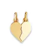 Pendentif Cœur Sécable en Or Personnalisable – Grand Modèle