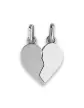 Pendentif Cœur Sécable en Or Personnalisable – Grand Modèle
