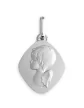 Médaille Losange Ange en Or Personnalisable