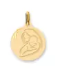 Médaille Vierge à l’Enfant Soleillée en Or Personnalisable