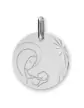 Médaille Vierge à l’Enfant Étoilée et Ajourée en Or Personnalisable