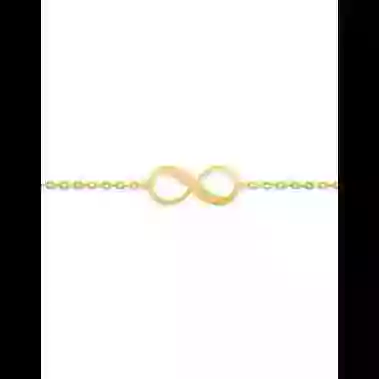 Bracelet Infini Ajouré en Or Personnalisable image cachée
