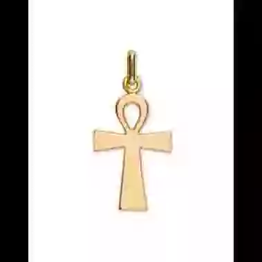 Croix Égyptienne en Or image cachée