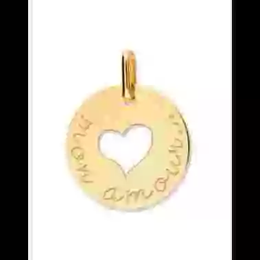 Médaille Ajourée Coeur Amour image cachée