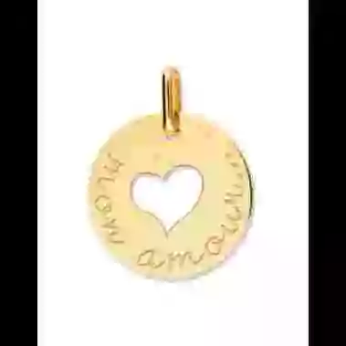 Médaille Ajourée Coeur Amour image cachée