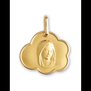 Médaille Nuage Vierge Marie en Or Personnalisable image cachée