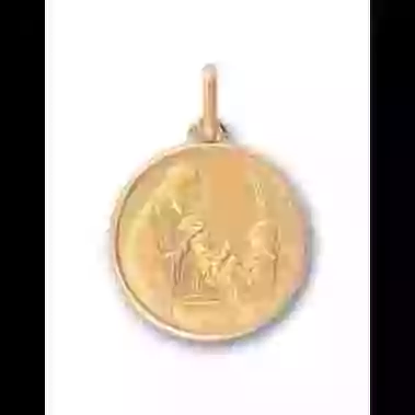 Médaille Cérémonie du Baptême en Or Personnalisable image cachée
