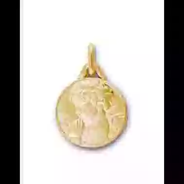 Médaille Ange Prieur en Or Personnalisable image cachée