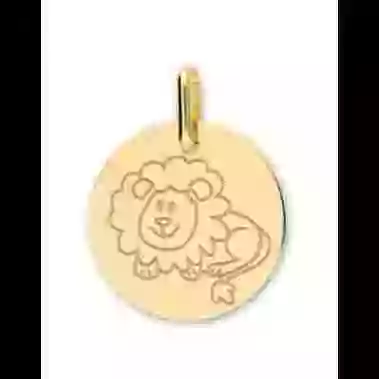 Médaille Zodiaque Enfant Or Personnalisable image cachée