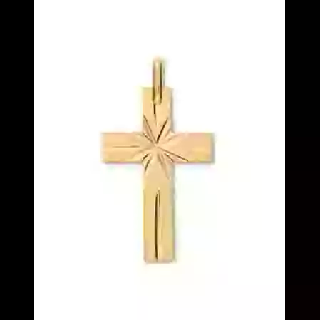 Croix &Eacute;toil&eacute;e en Or image cachée