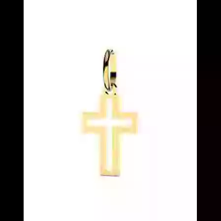 Croix Latine Ajour&eacute;e en Or image cachée