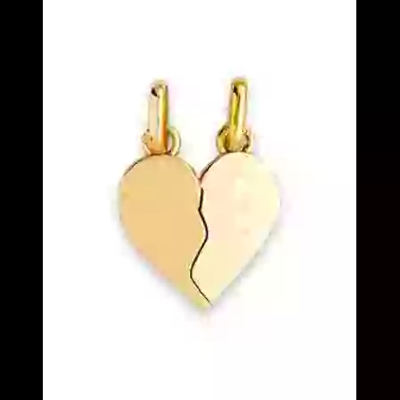 Pendentif C&oelig;ur S&eacute;cable en Or Personnalisable &ndash; Petit Mod&egrave;le image cachée