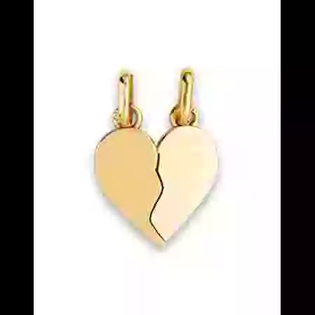 Pendentif C&oelig;ur S&eacute;cable en Or Personnalisable &ndash; Grand Mod&egrave;le image cachée