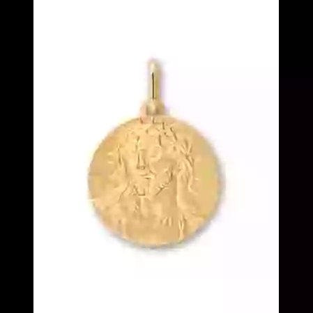 M&eacute;daille Christ en Or Jaune 18K Personnalisable image cachée