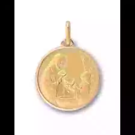 M&eacute;daille C&eacute;r&eacute;monie du Bapt&ecirc;me en Or Personnalisable image cachée