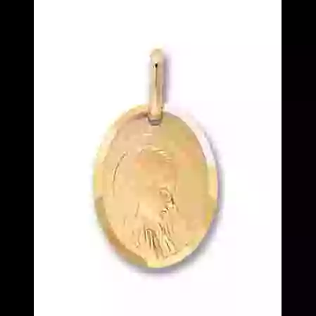 M&eacute;daille Vierge qui Prie en Or Personnalisable image cachée