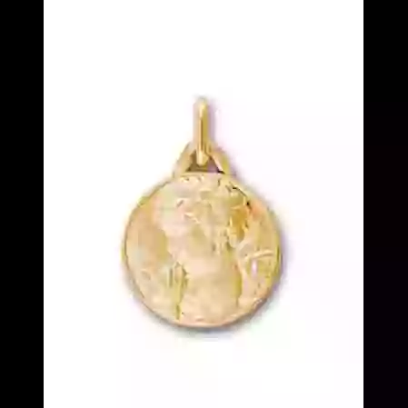 M&eacute;daille Ange Prieur en Or Personnalisable image cachée