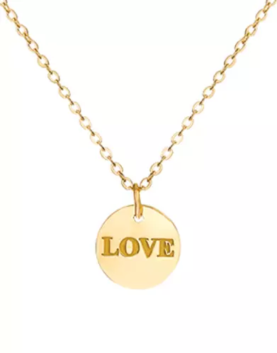 Collier Love en Or Jaune 18K