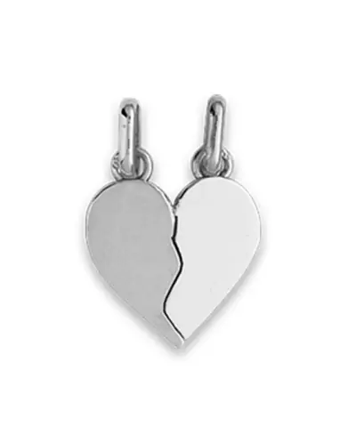 Pendentif Cœur Sécable en Or Personnalisable – Grand Modèle