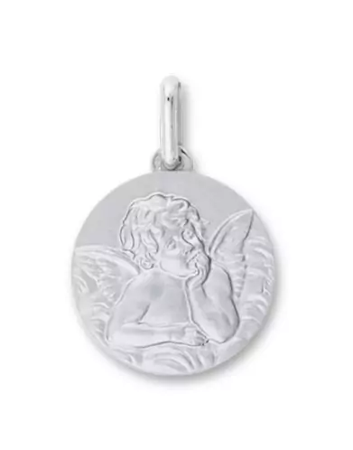 Médaille Ronde Ange Raphaël en Or Personnalisable