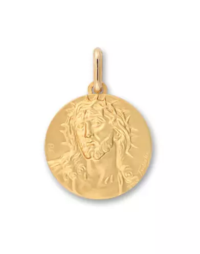 Médaille Christ en Or Jaune 18K Personnalisable